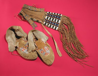 Moccasins and Gaiters, Plains Indians, c.1820 by American